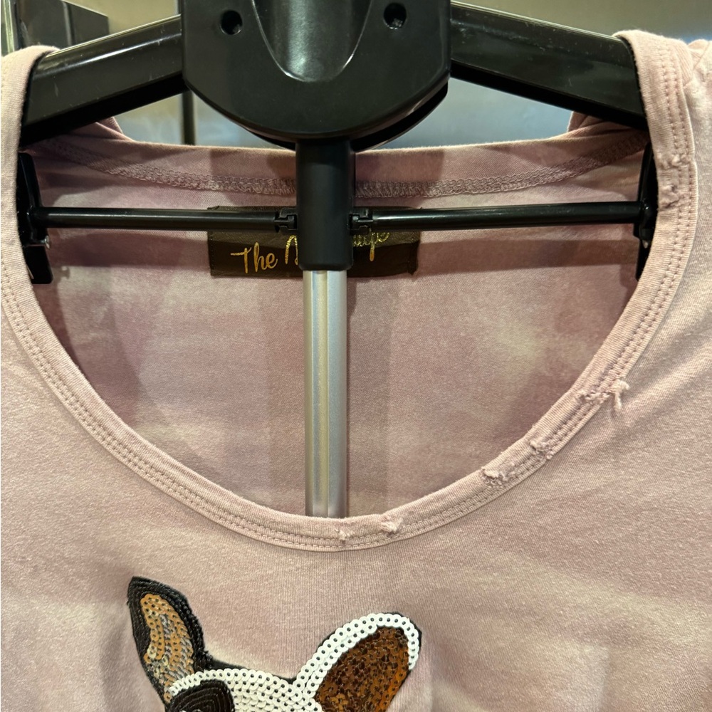 Vintage Light Pink French Bulldog Hoodie - Picture 3 of 10